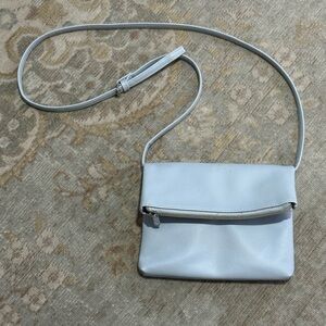 Light blue cross-body purse